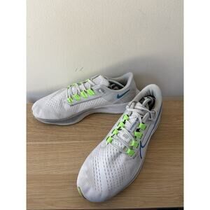 Nike Air Zoom Pegasus 38 Men's Size11.5Running Shoes White Blue Athletic Sneaker